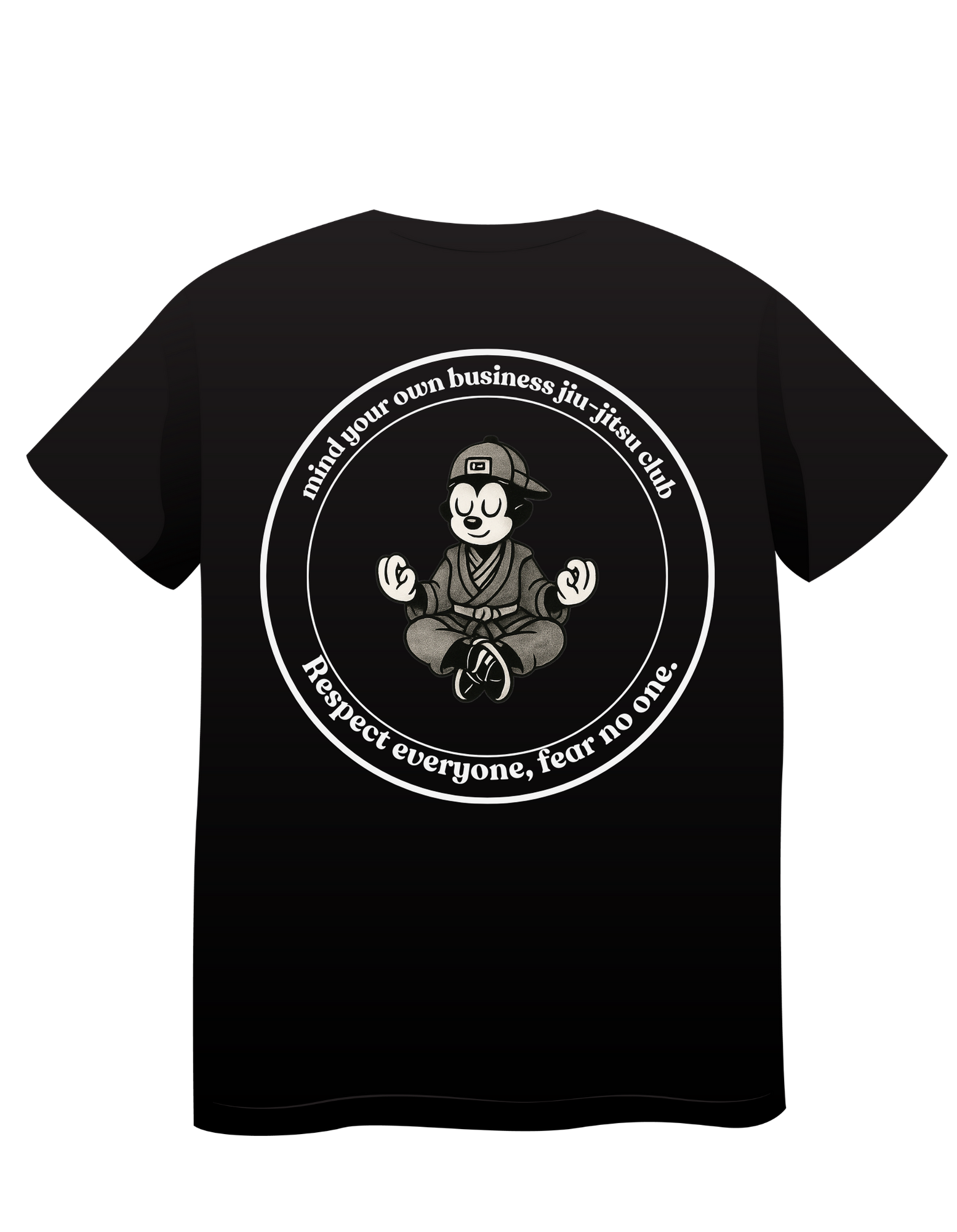 camiseta oversized mind your own business jiu-jitsu club