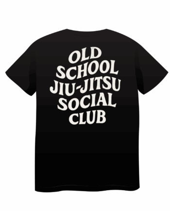camiseta oversized old school jiu jitsu social club preta costas