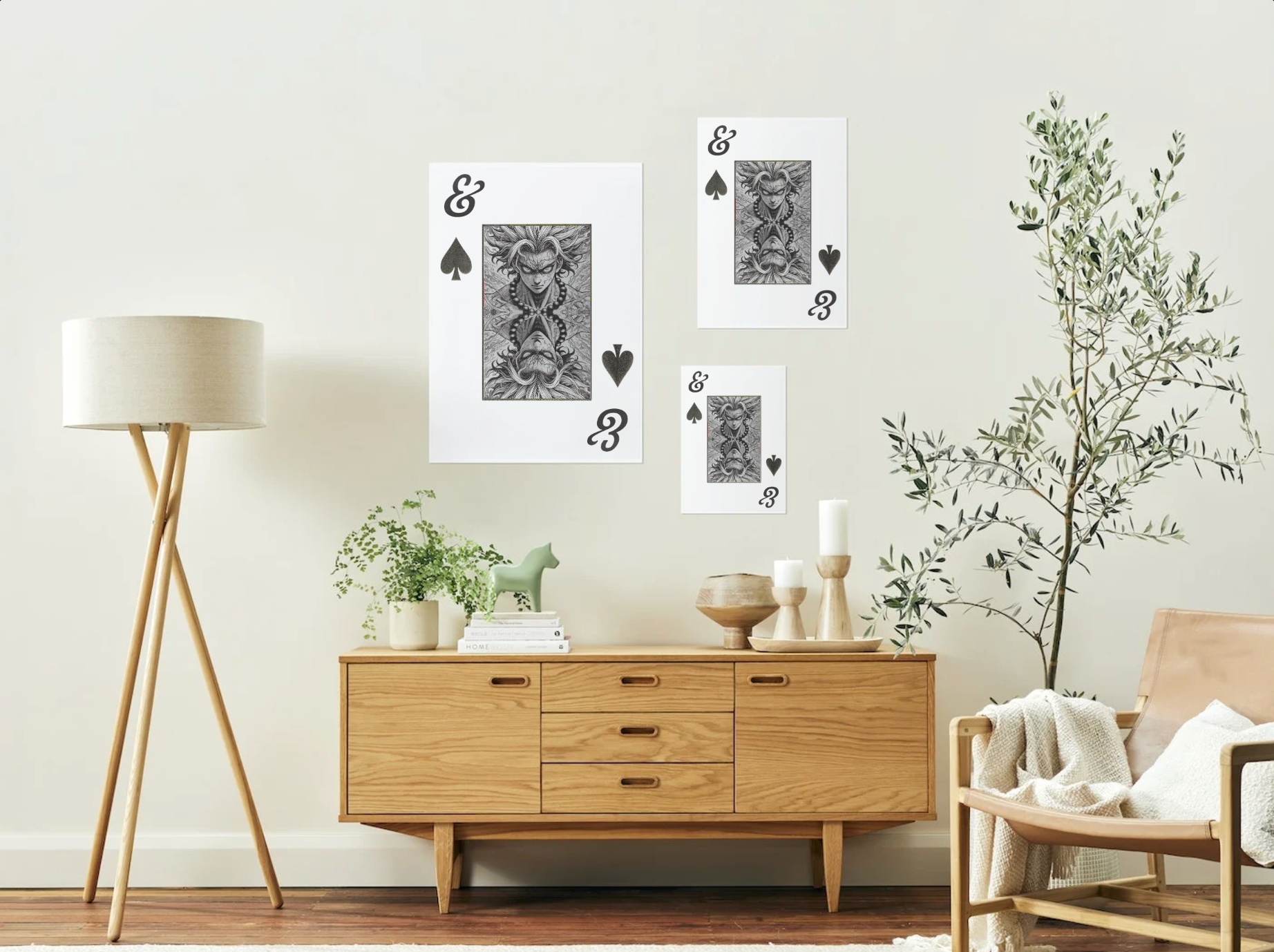 Poster Elemento of Spades A2 Multiplos Formatos na Parede