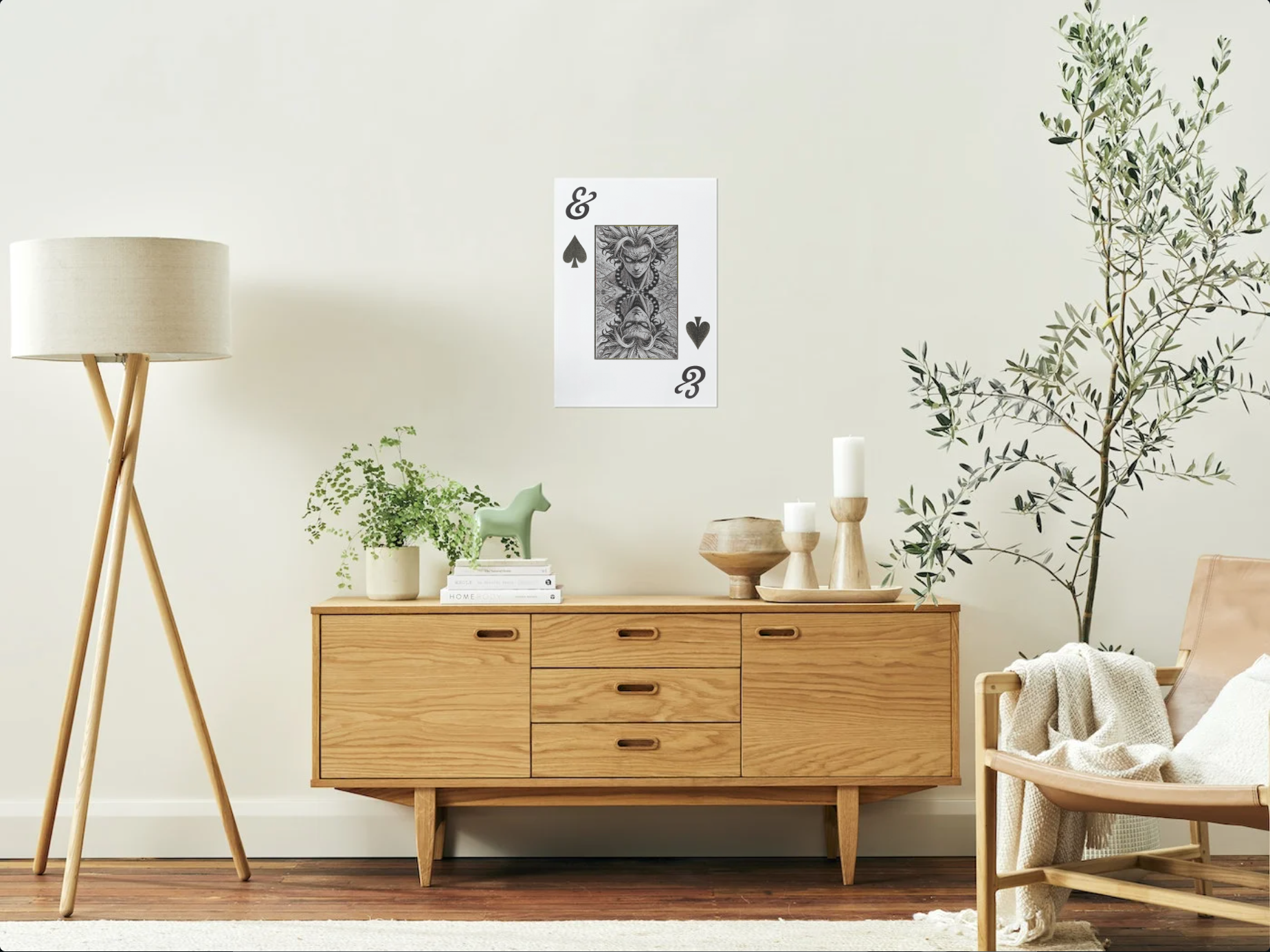 Poster Elemento of Spades A2 na Sala de Estar